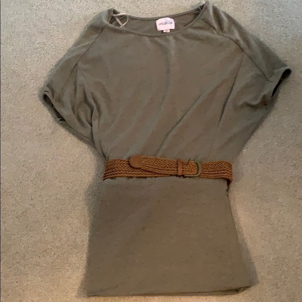 Olive green dress